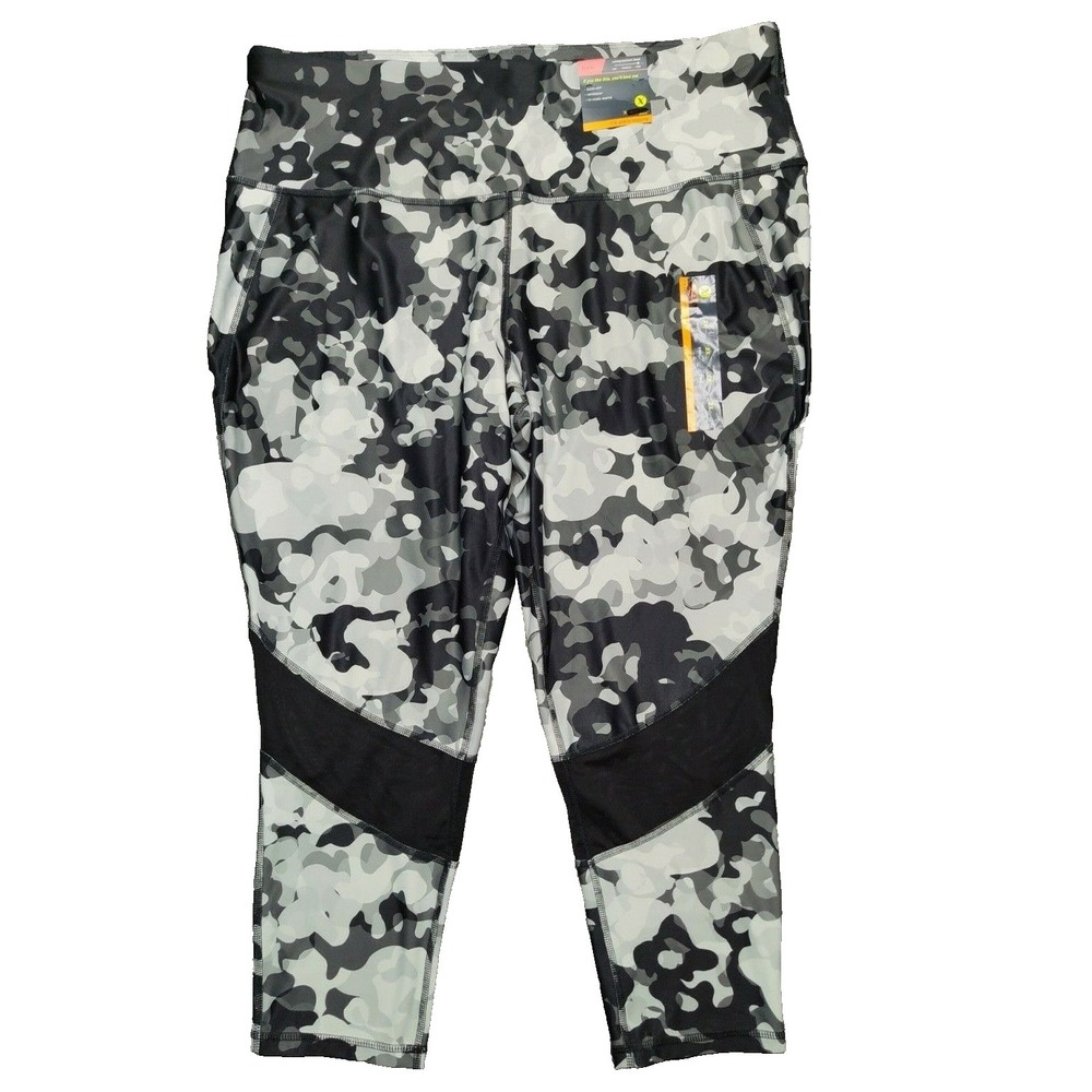 XERSION Train Women Plus 2X Camo 7/8 Ankle‎ High Compression Leggings NEW